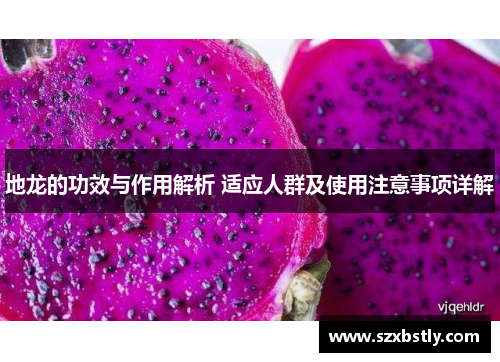 地龙的功效与作用解析 适应人群及使用注意事项详解